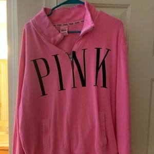 Victoria’s Secret pink 3/4 zip pull over